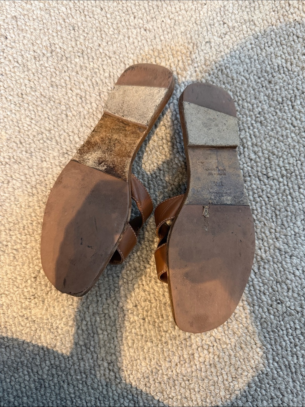 Hermes Oran Sandals - Brown - Size 37.5 - Picture 4 of 7
